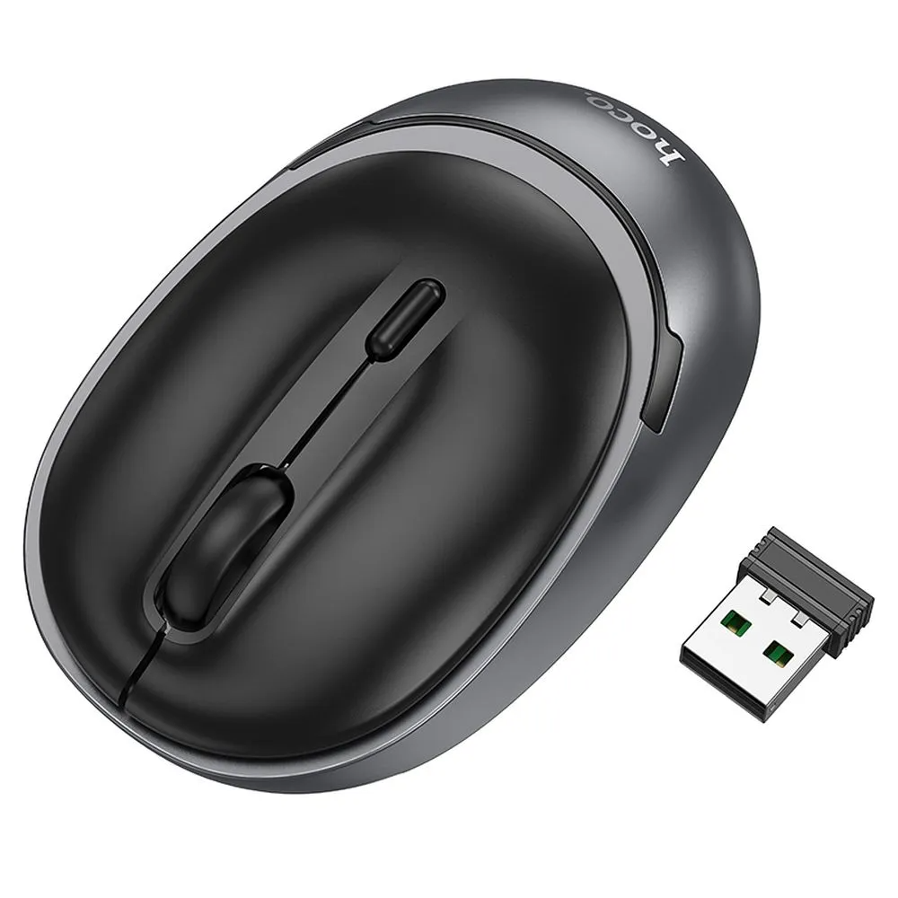 Mouse Wireless HOCO GM34, 1600DPI, BT / Wi-Fi, Nero