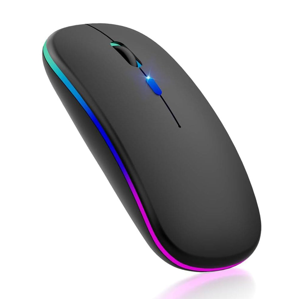 Mouse Wireless Techsuit M1, RGB, 1600DPI, BT / Wi-Fi, Nero