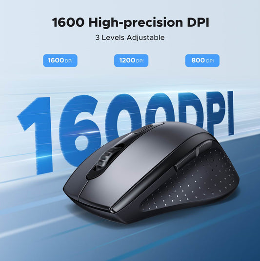 Mouse Wireless UGREEN M511, 1600DPI, Nero