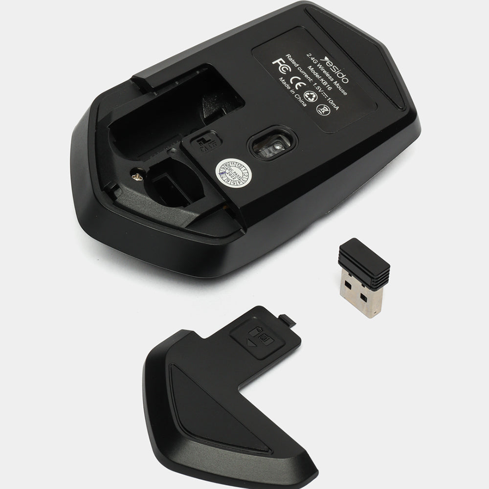 Mouse Wireless Yesido KB16, 1600DPI, Nero