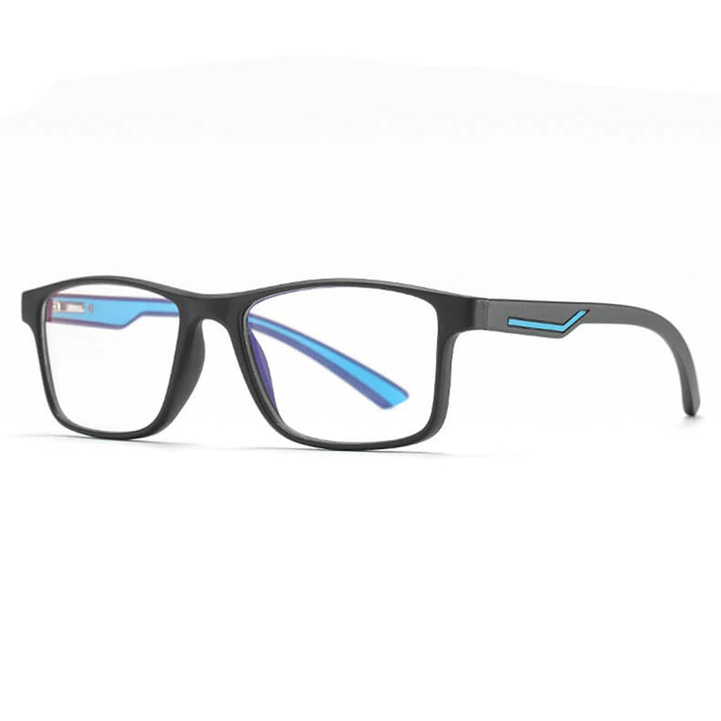 Occhiali da Computer Uomo Techsuit F2388, Anti-Luce Blu, Neri Blu