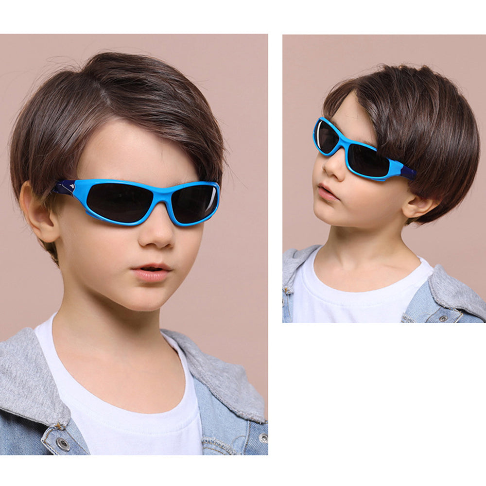Occhiali da Sole Sportivi per Bambini Techsuit 816-C13, Polarizzati, Neri