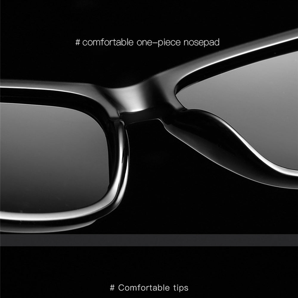 Occhiali da Sole Uomo Techsuit 0717, Polarizzati, Protezione UV, Neri Blu