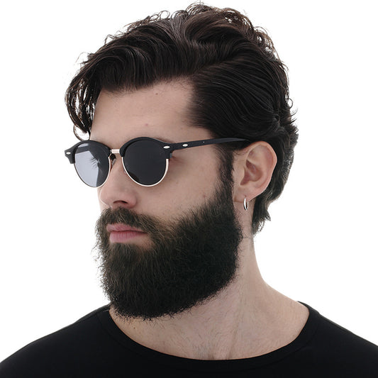Occhiali da Sole Uomo Techsuit 66612, Polarizzati, Protezione UV, Oro Blu