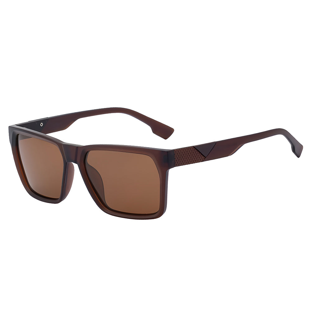 Occhiali da Sole Uomo Techsuit 8500, Polarizzati, Protezione UV, Marrone