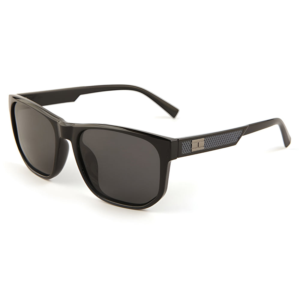 Occhiali da Sole Uomo Techsuit 8502, Polarizzati, Protezione UV, Neri