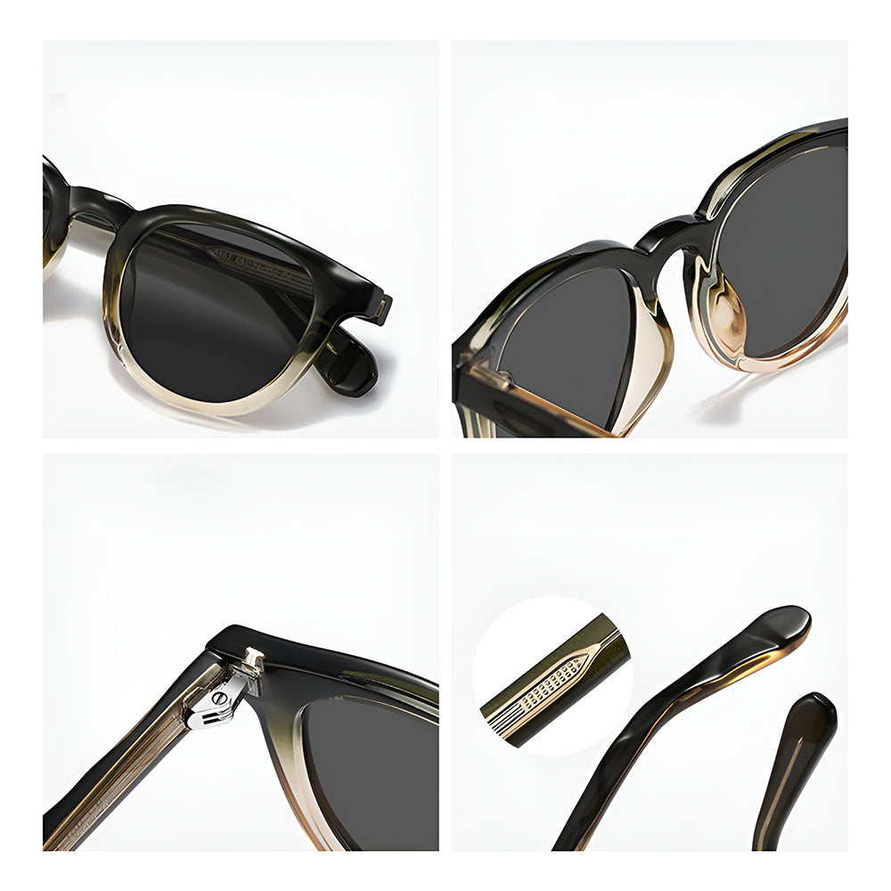 Occhiali da Sole Uomo Techsuit 8663, Polarizzati, Protezione UV, Marrone