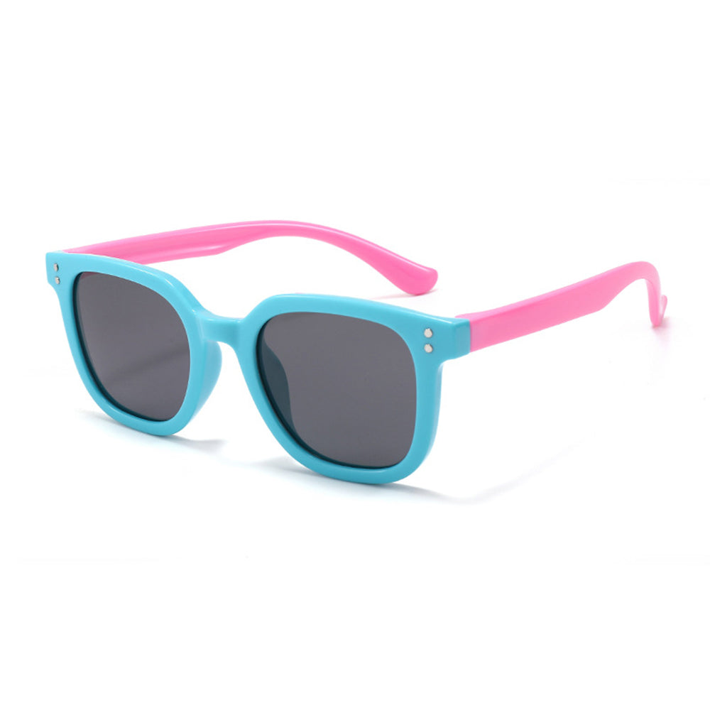 Occhiali da Sole Bambini Techsuit 8351-C27, Polarizzati, Blu Rosa
