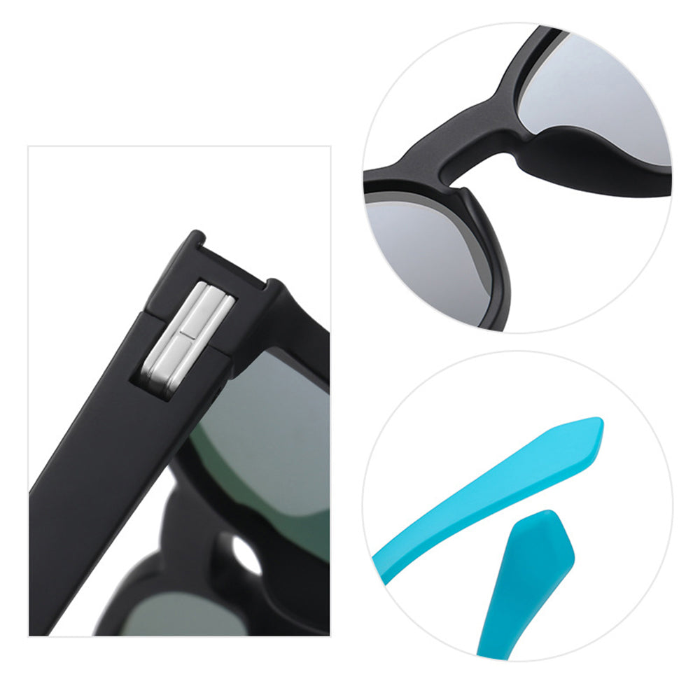 Occhiali da Sole Unisex Techsuit TR7545, Polarizzati, Protezione UV, Nero Grigio