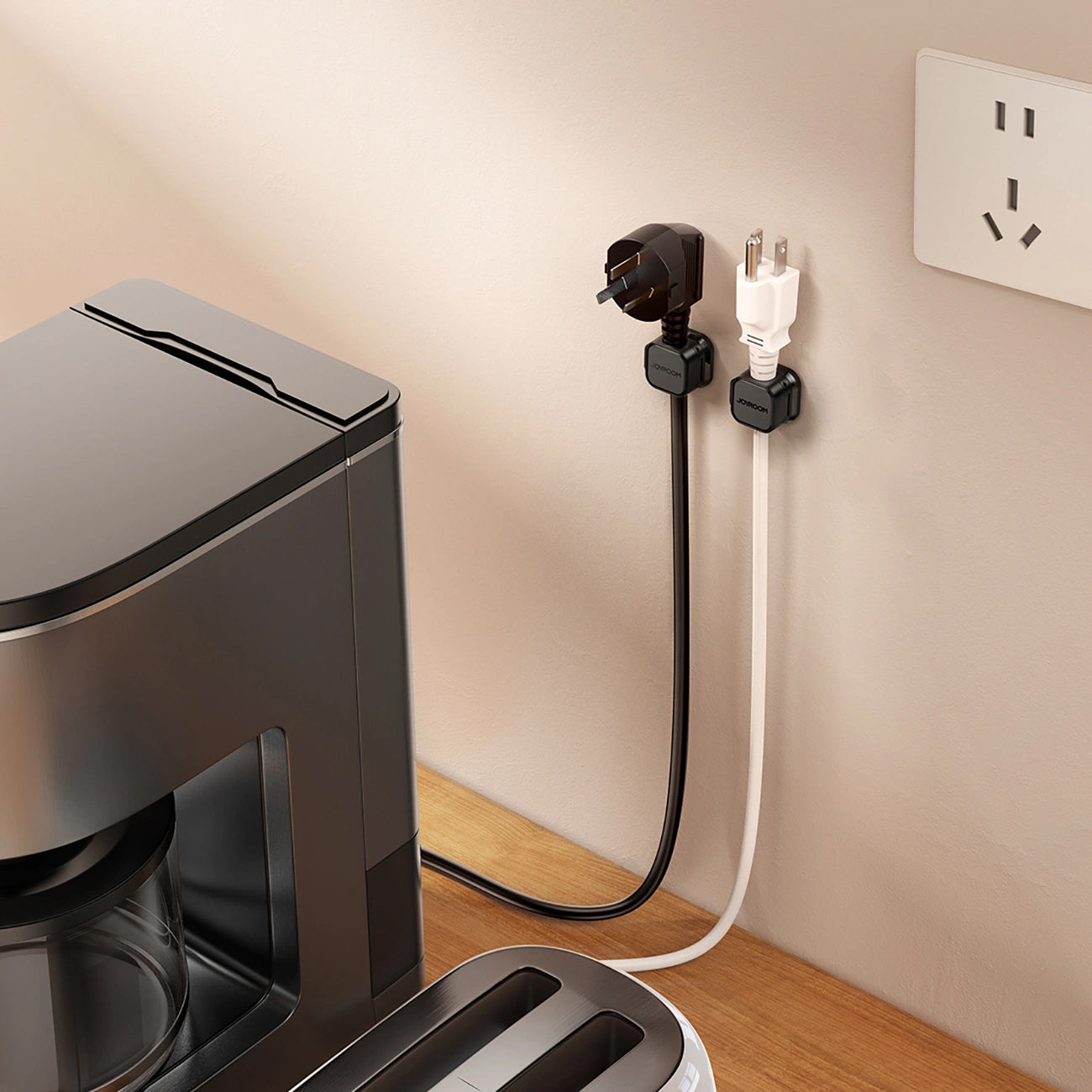 Organizzatore Cavi Joyroom JR-ZS368, Set 6 Pezzi, Nero