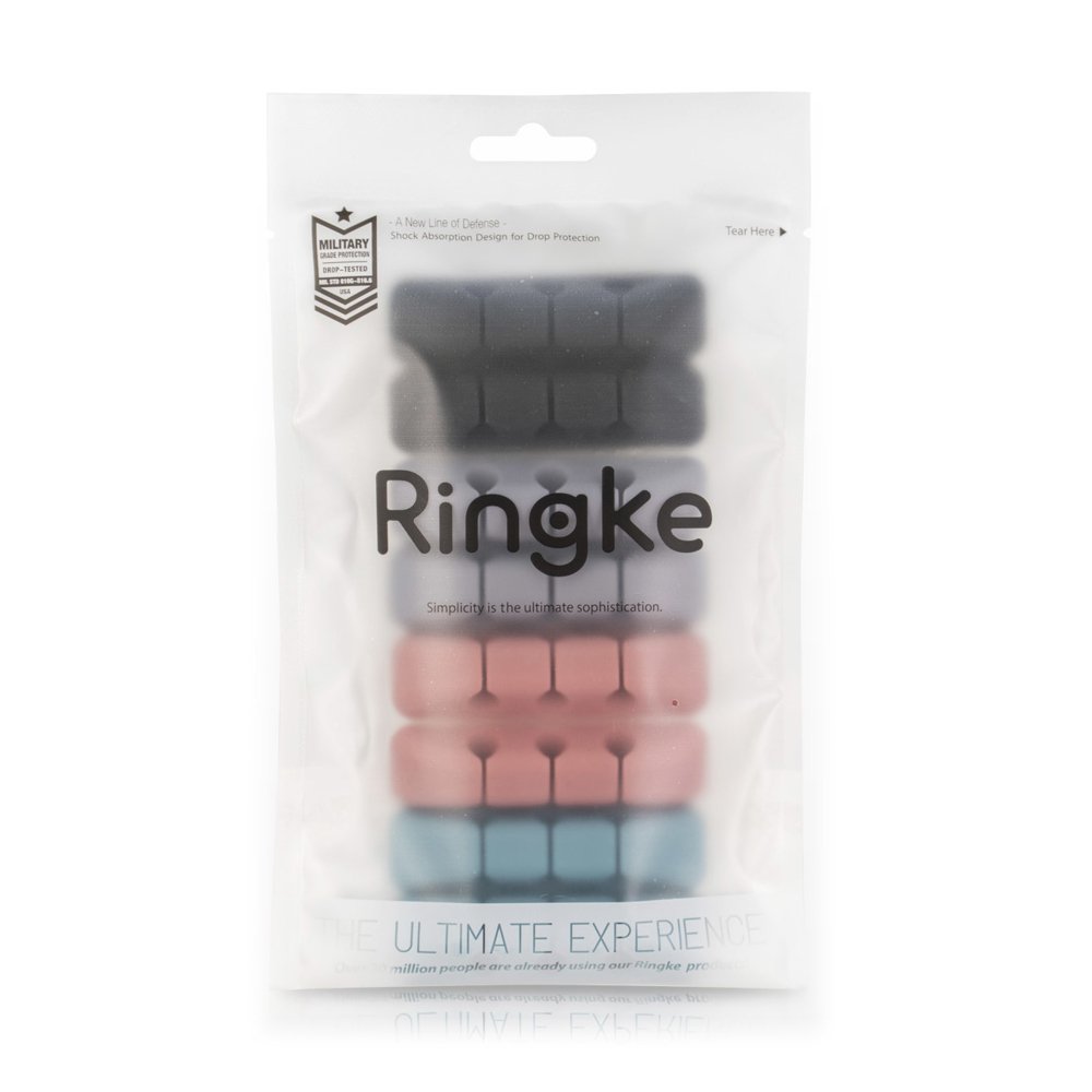 Organizzatore Cavi Ringke, Set 4 pezzi, Colori Vari