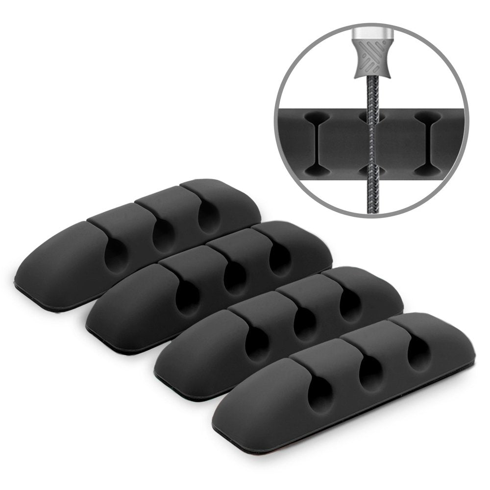 Organizzatore Cavi Ringke, Set 4 pezzi, Nero