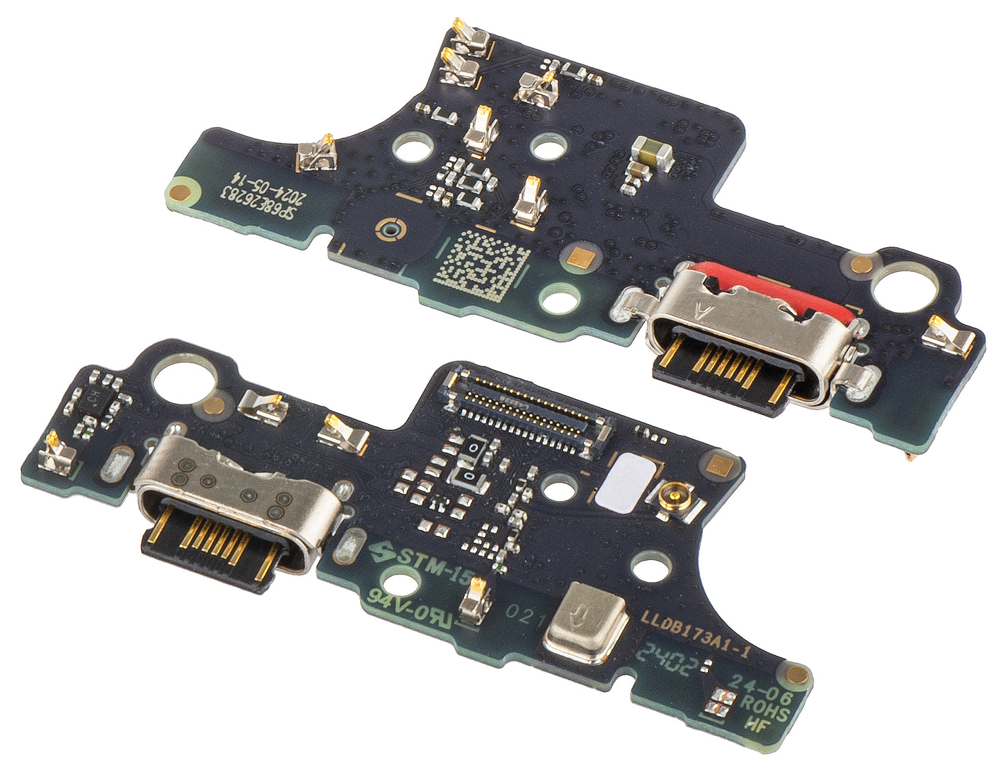 Scheda con Connettore di Ricarica - Microfono Motorola Moto E14, Service Pack 5P68C24651