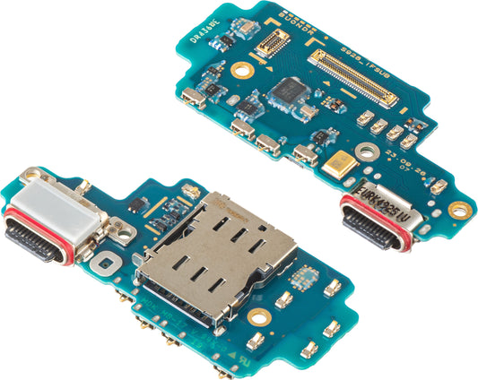 Scheda con Connettore di Ricarica - Microfono - Modulo Lettore SIM Samsung Galaxy S24 Ultra S928, Service Pack GH96-16497A