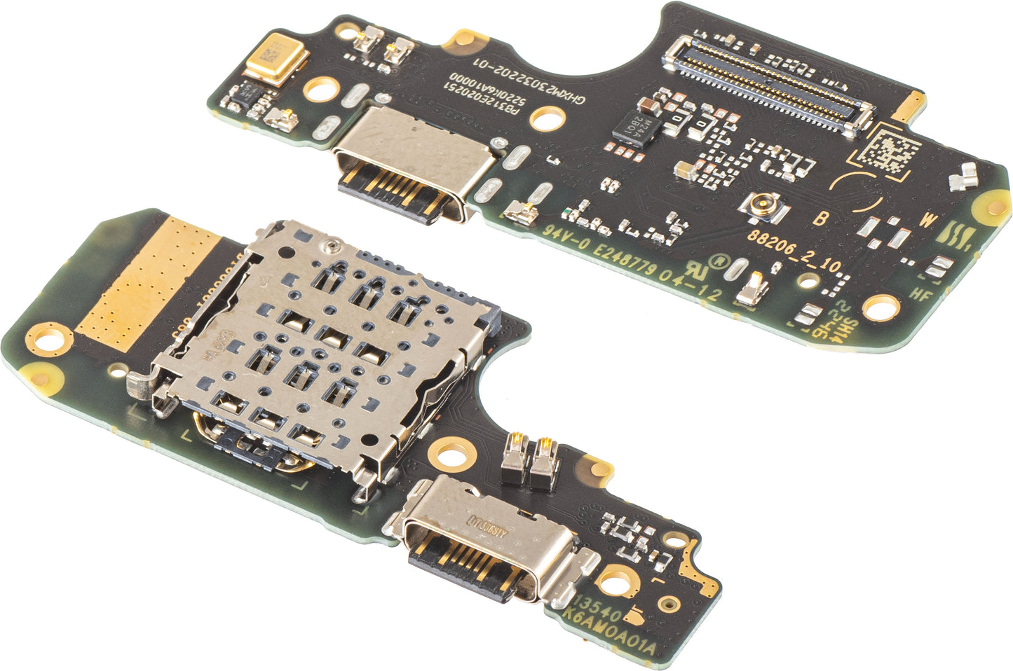 Scheda con Connettore di Ricarica - Microfono - Modulo Lettore SIM Xiaomi Redmi Note 12 Pro 4G, Service Pack 5600020K6A00