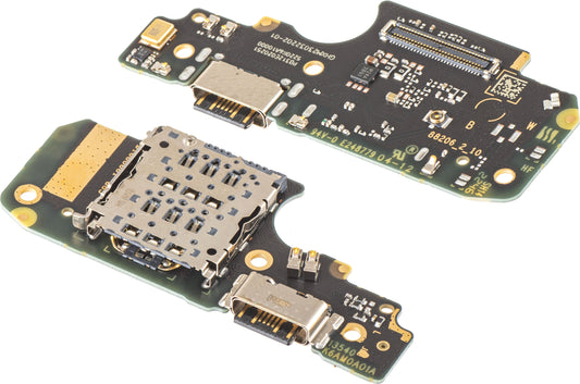 Scheda con Connettore di Ricarica - Microfono - Modulo Lettore SIM Xiaomi Redmi Note 12 Pro 4G, Service Pack 5600020K6A00