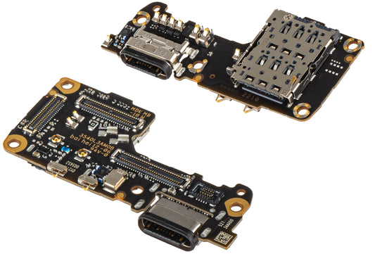 Scheda con Connettore di Ricarica - Microfono - Modulo Lettore SIM Xiaomi 12S / 12X / 12, Service Pack 5600010L3A00