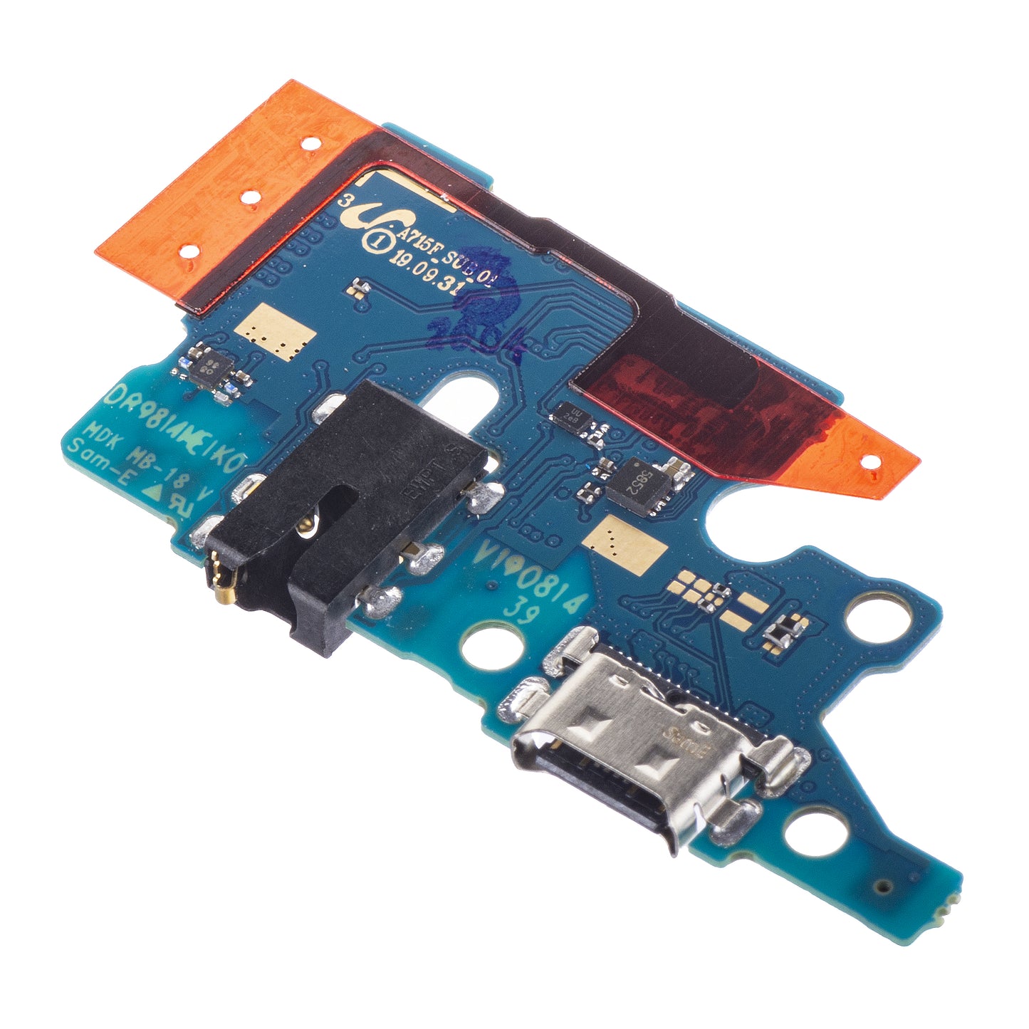 Samsung Galaxy A71 A715 Charging Connector Plate - Audio - Microphone Samsung Galaxy A71 A715