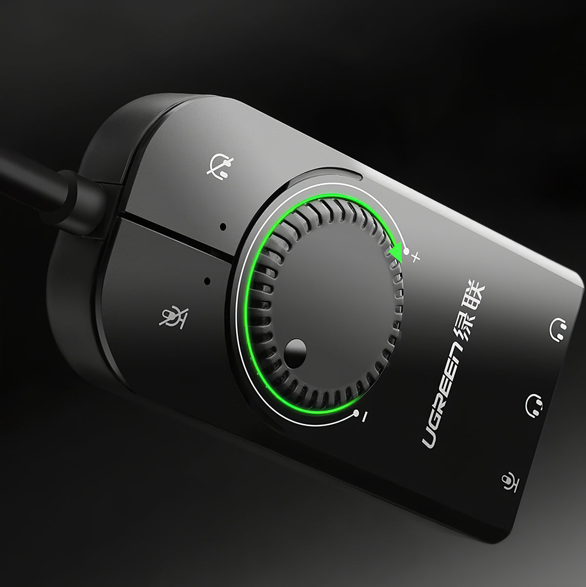 Scheda audio USB UGREEN CM129, 3 x Jack 3.5mm, Nero