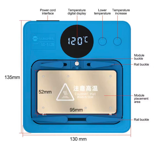 Piastra PCB Sunshine SS-T12B per Apple iPhone / Serie Android