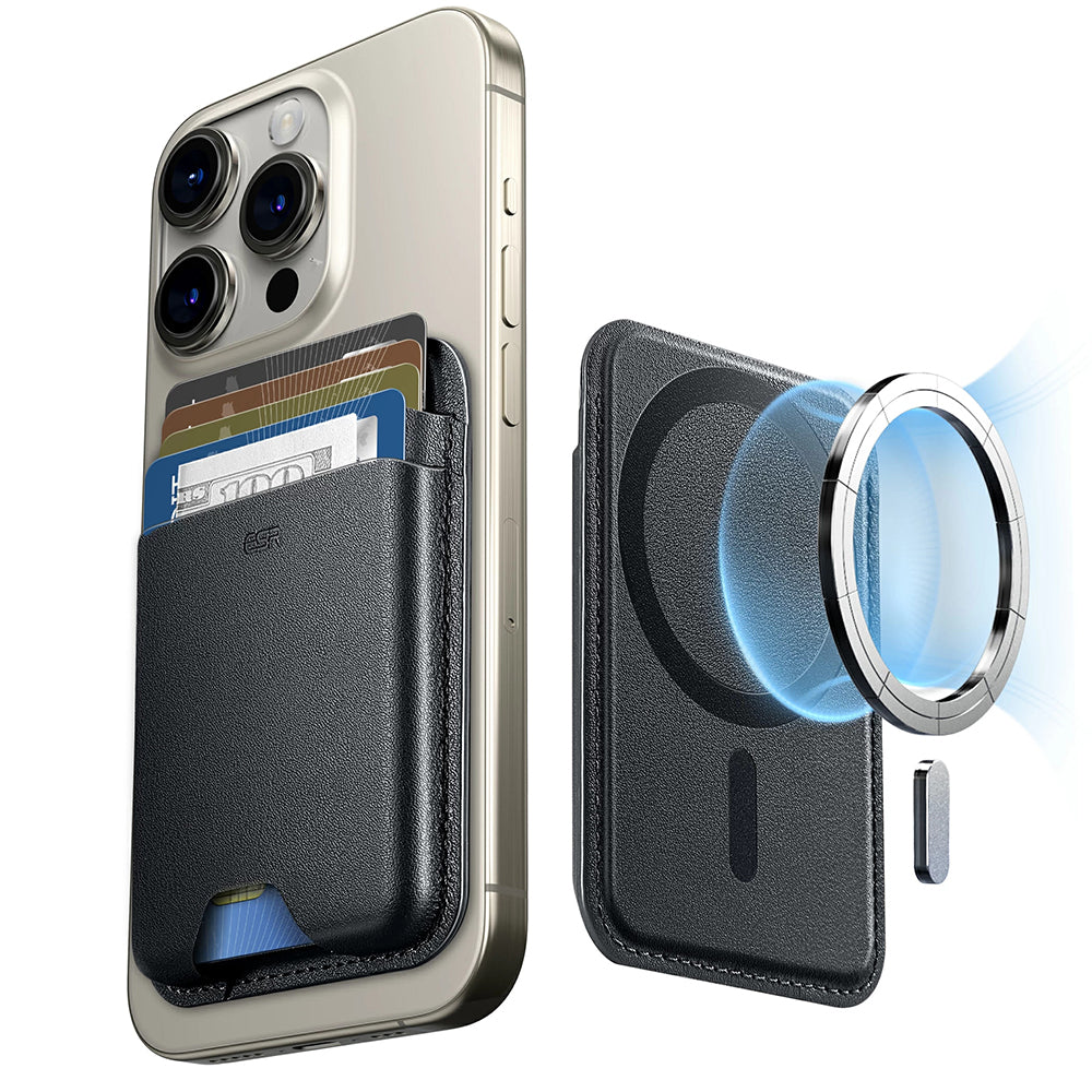 Portafoglio Magsafe, ESR, Boost, Nero