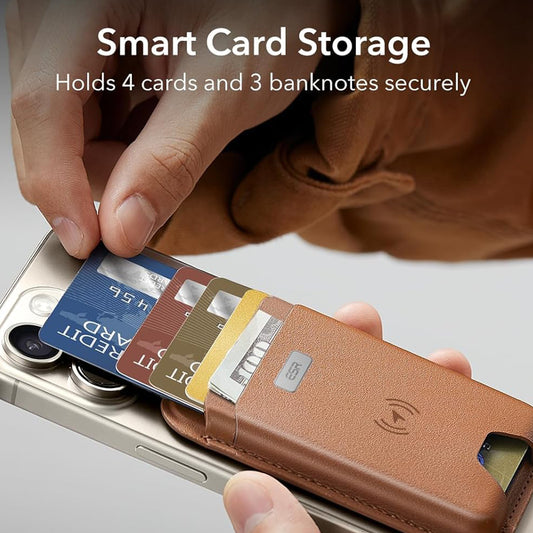 Portafoglio Magsafe, ESR, Classic Geo, Marrone