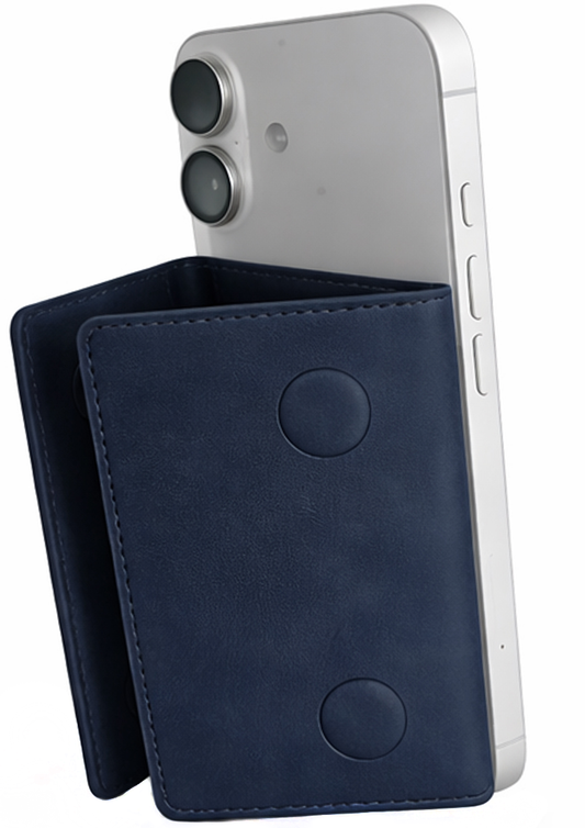 Portafoglio MagSafe, OEM, Triple Wallet, Blu Navy
