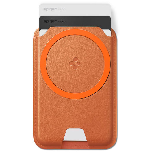 Portafoglio MagSafe, Spigen, Valentinus MagFit+, Arancione AFA11340