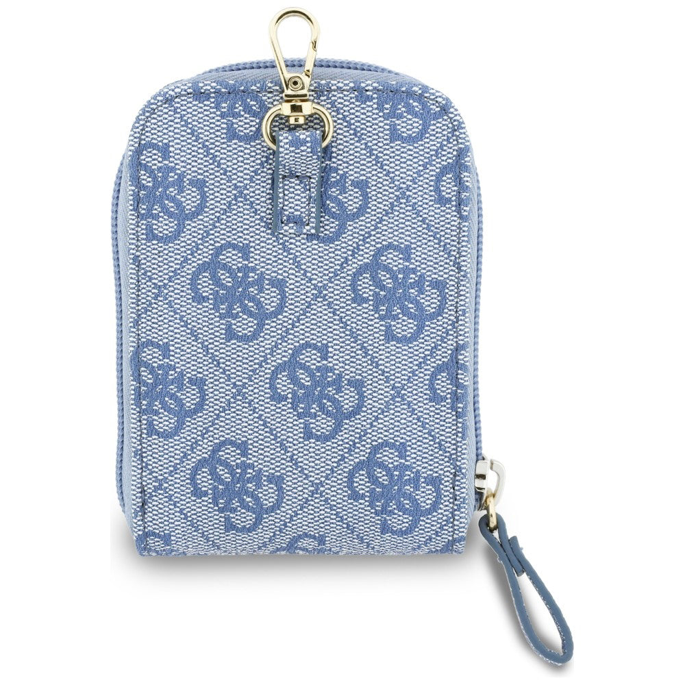 Portafoglio e Laccetto per Telefono Guess 4G Metal Logo, Blu