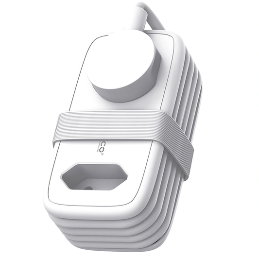 Prolunga Orico APP, 2 x Schuko - 2 x USB-A - 1 x USB-C, Bianco Grigio