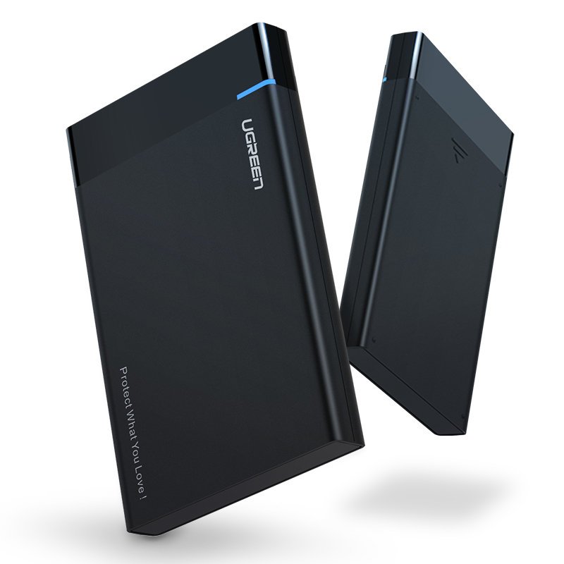 Rack UGREEN US221 per HDD / SSD SATA 2.5inch, USB 3.2, Nero