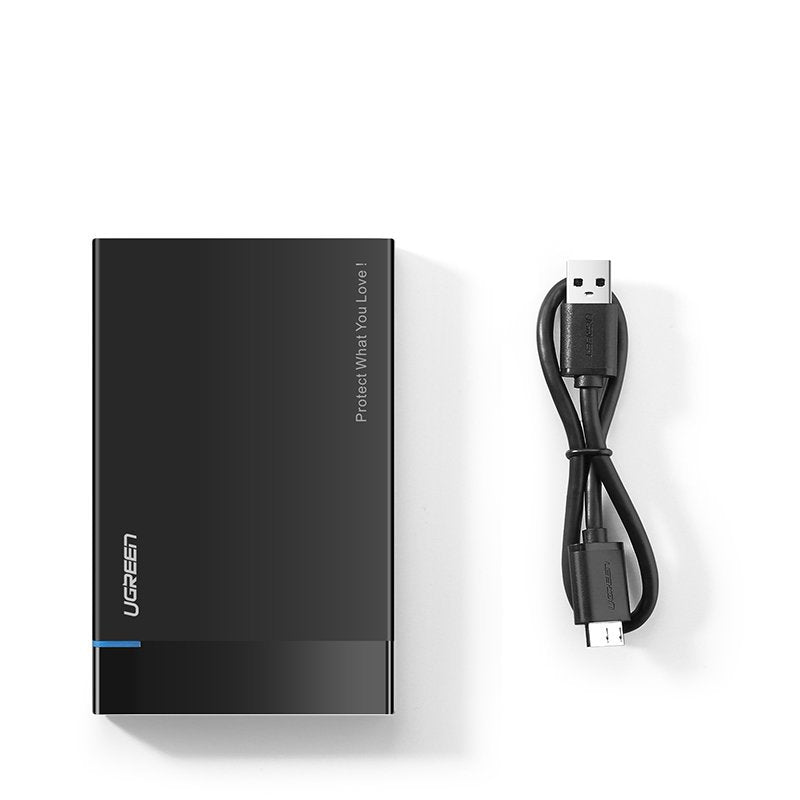 Rack UGREEN US221 per HDD / SSD SATA 2.5inch, USB 3.2, Nero