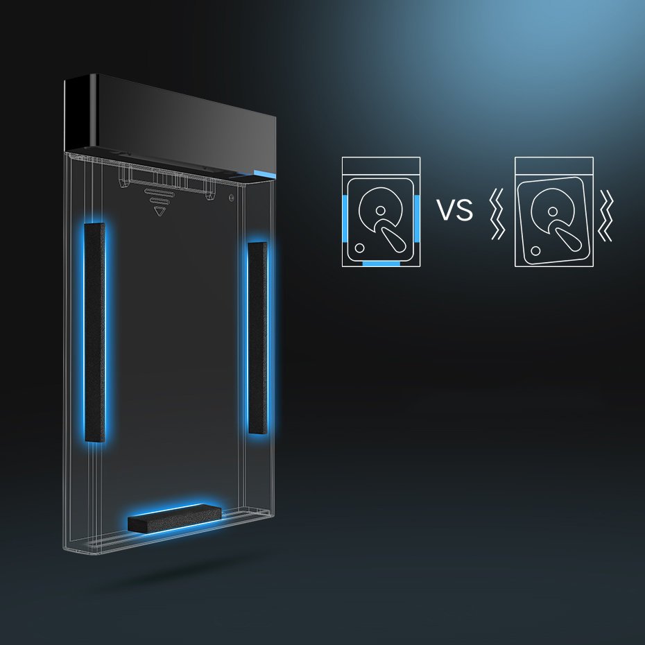 Rack UGREEN US221 per HDD / SSD SATA 2.5inch, USB 3.2, Nero