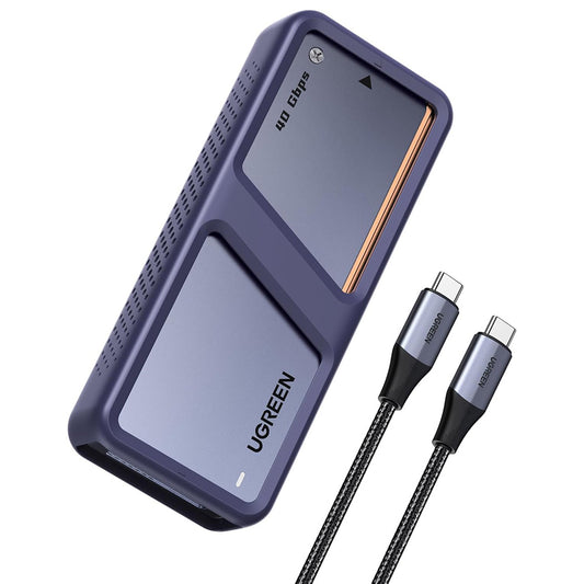 Rack UGREEN D703 (65727) per SSD M.2 NVMe, Nero