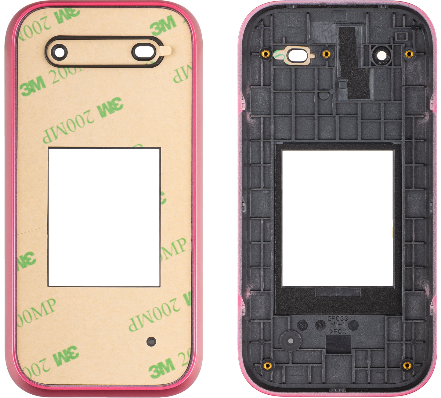 Una cover a conchiglia per HMD 2660 Flip, rossa