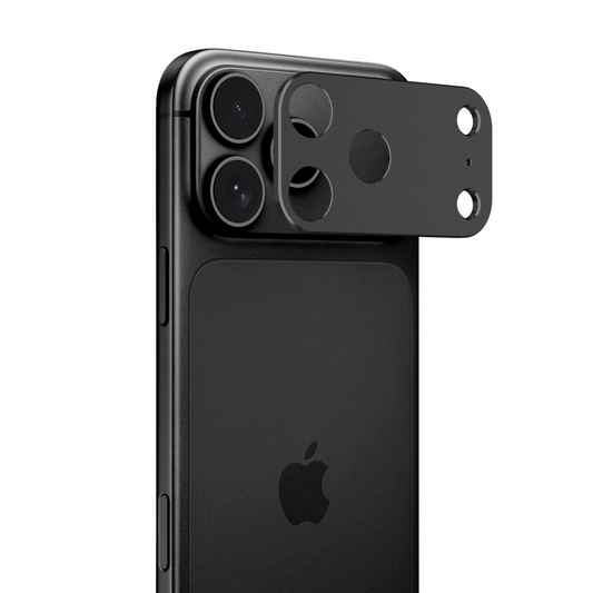 Cornice protettiva per fotocamera posteriore Tech-Protect Camalloy Fit+ per Apple iPhone 18 Pro, Alluminio, Nera