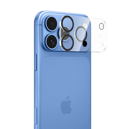Cornice protettiva per fotocamera posteriore Tech-Protect Cam Fit+ per Apple iPhone 18 Pro Max, vetro temperato, trasparente