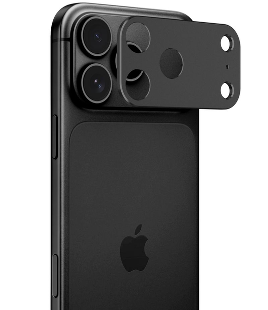 Cornice protettiva per fotocamera posteriore Tech-Protect Camalloy Fit+ per Apple iPhone 18 Pro Max, Alluminio, Nero