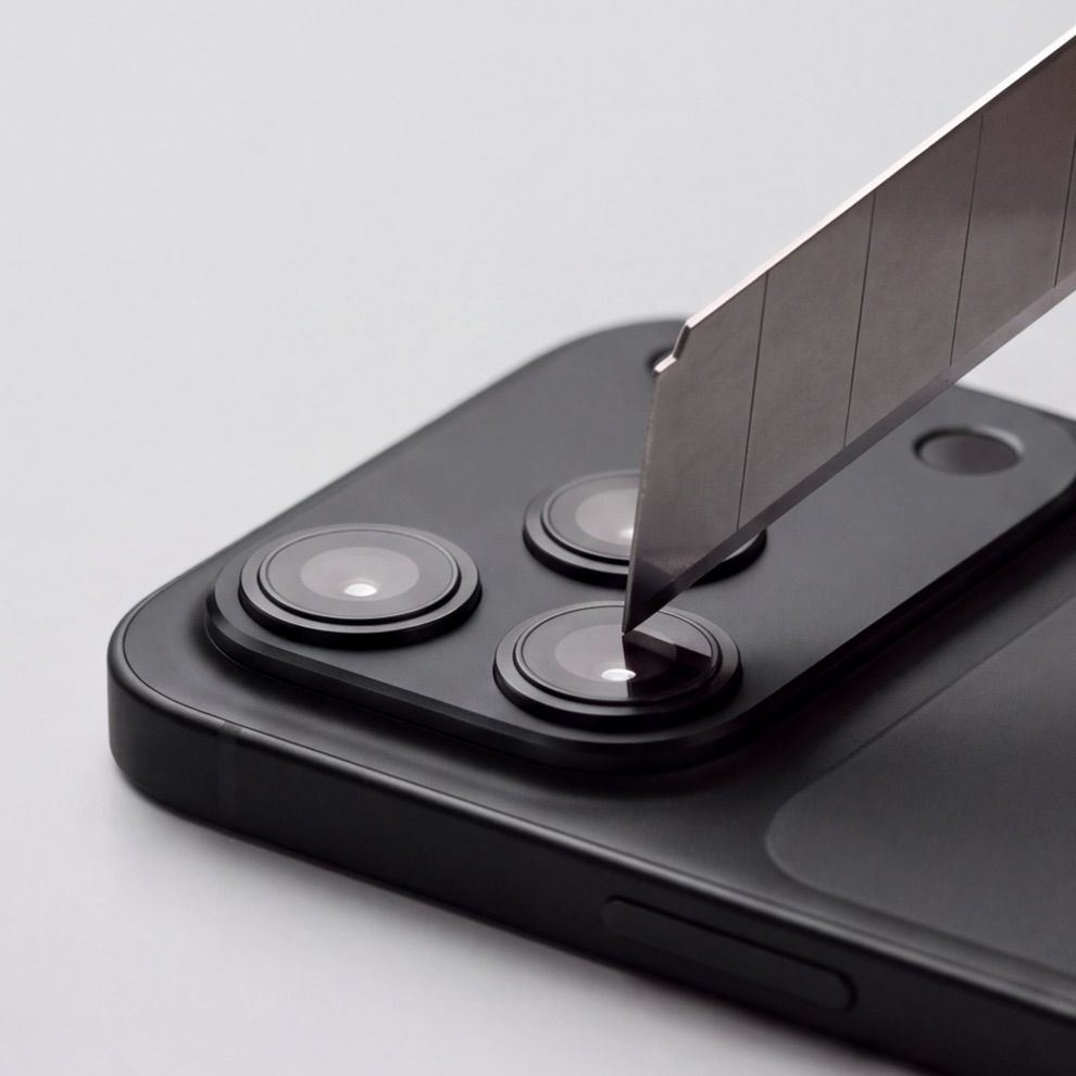 Cornice protettiva per fotocamera posteriore Tech-Protect Camalloy Fit+ per Apple iPhone 18 Pro Max, Alluminio, Nero