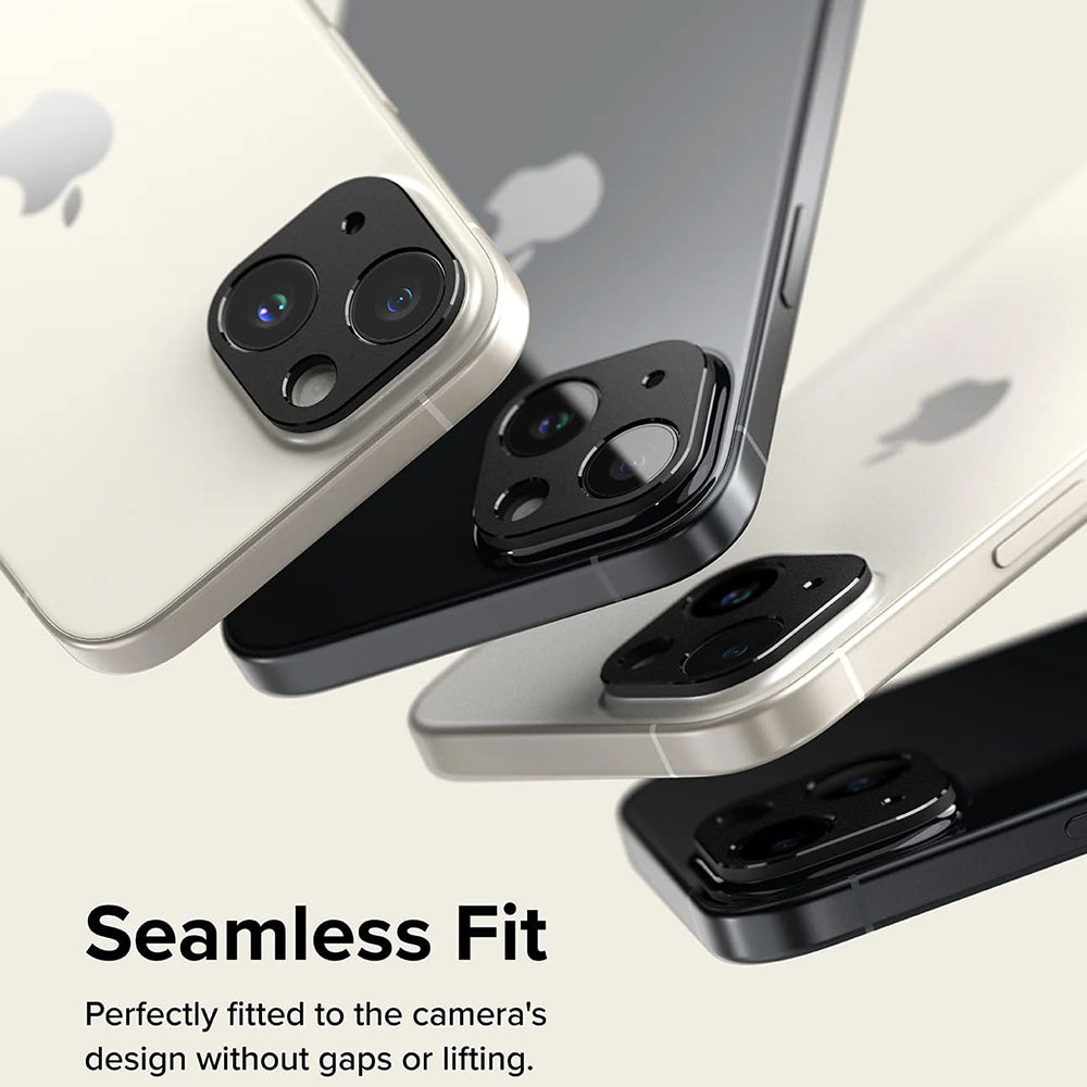 Cornice di protezione Camera Posteriore Ringke Styling per Apple iPhone 15 Plus / 15, Alluminio, Nera