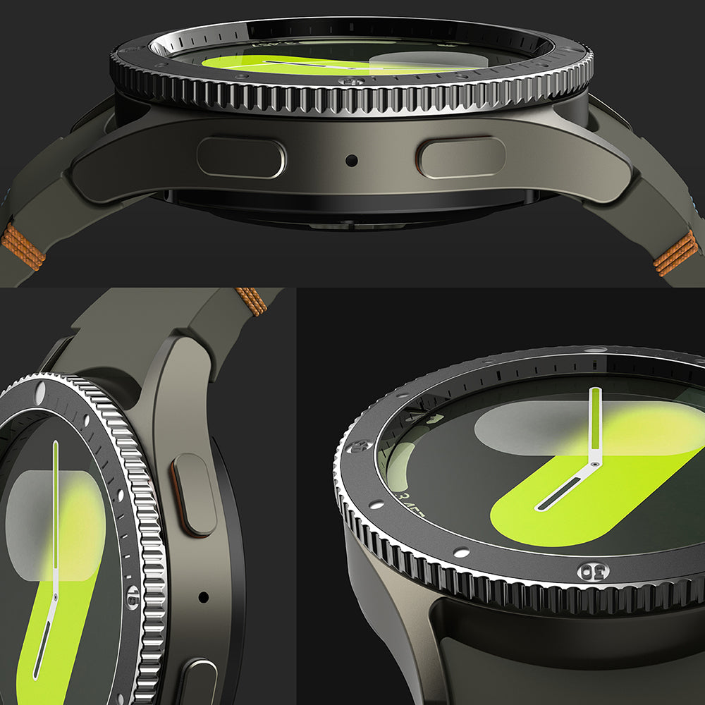 Cornice di Protezione Ringke Premium Styling per Samsung Galaxy Watch7 40mm, Modello 2, Nera