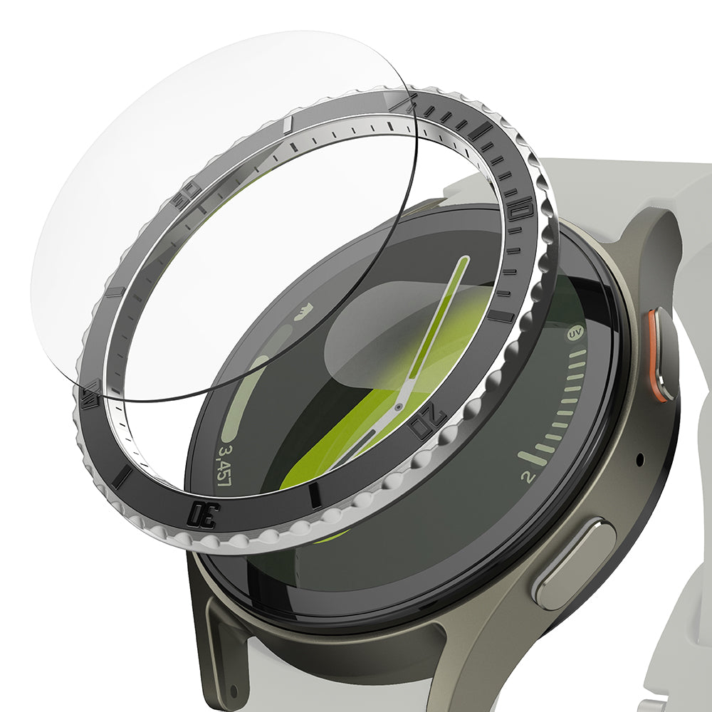 Cornice di Protezione Ringke Premium Styling per Samsung Galaxy Watch7 40mm, Modello 3, Nera