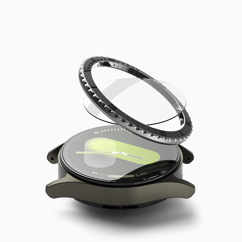 Cornice di Protezione Ringke Premium Styling per Samsung Galaxy Watch7 44mm, Modello 3, Nera