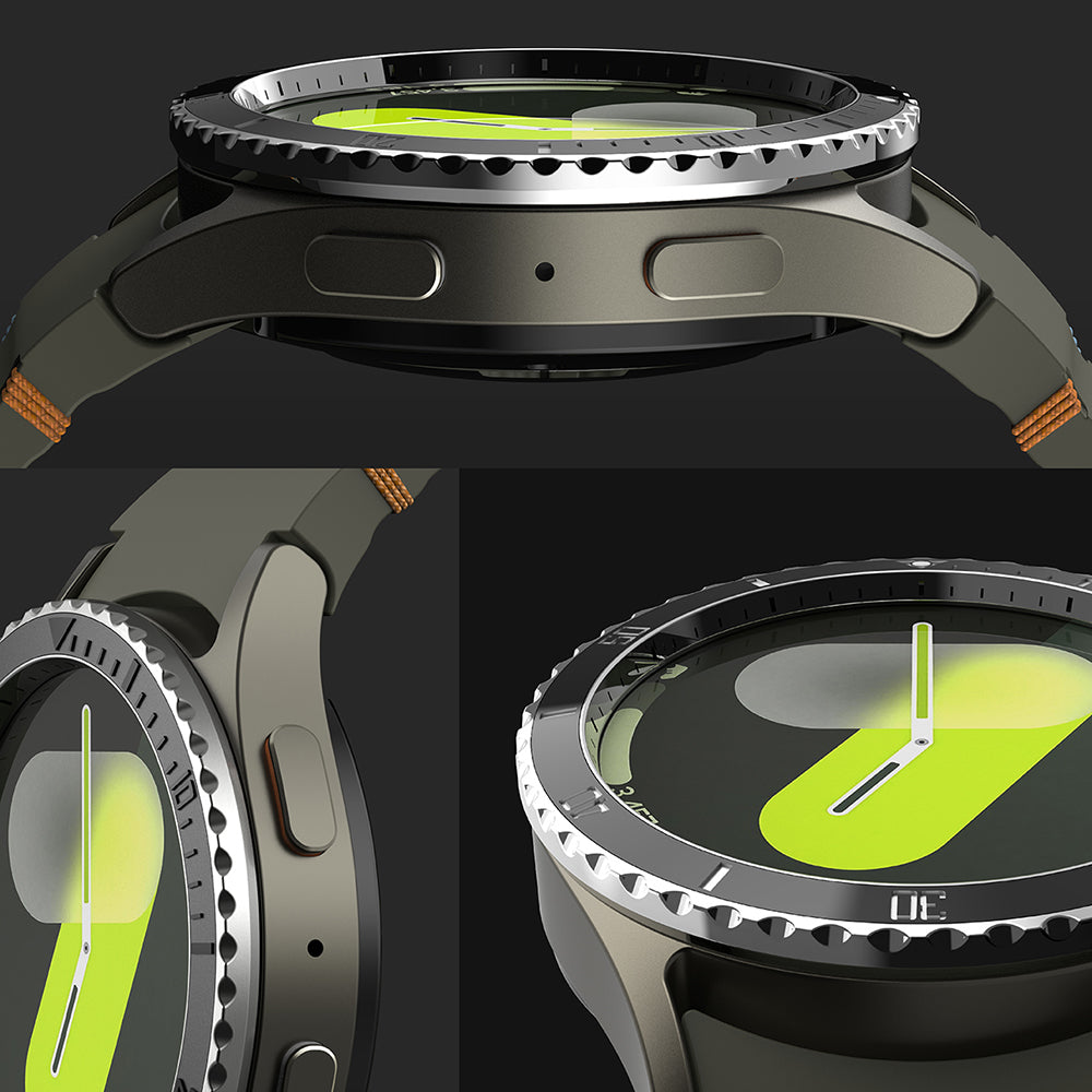 Cornice di Protezione Ringke Premium Styling per Samsung Galaxy Watch7 44mm, Modello 4, Nera