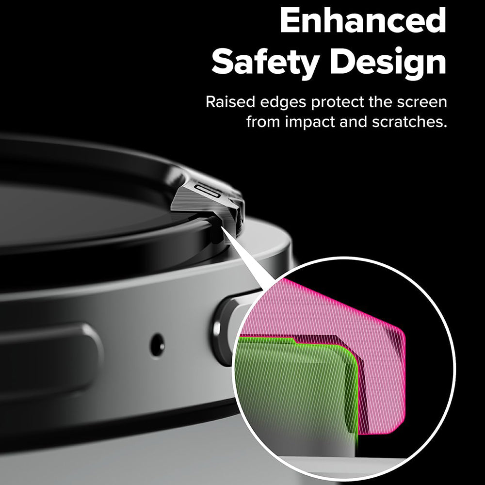 Cornice Protettiva Ringke Inner Styling per Samsung Galaxy Watch8 Classic, Argento