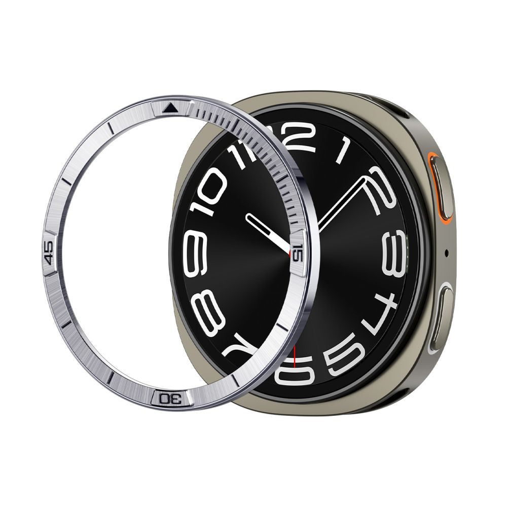 Spigen Tune Pilot Protection Frame for Samsung Galaxy Watch8 44mm, Silver ACS10009