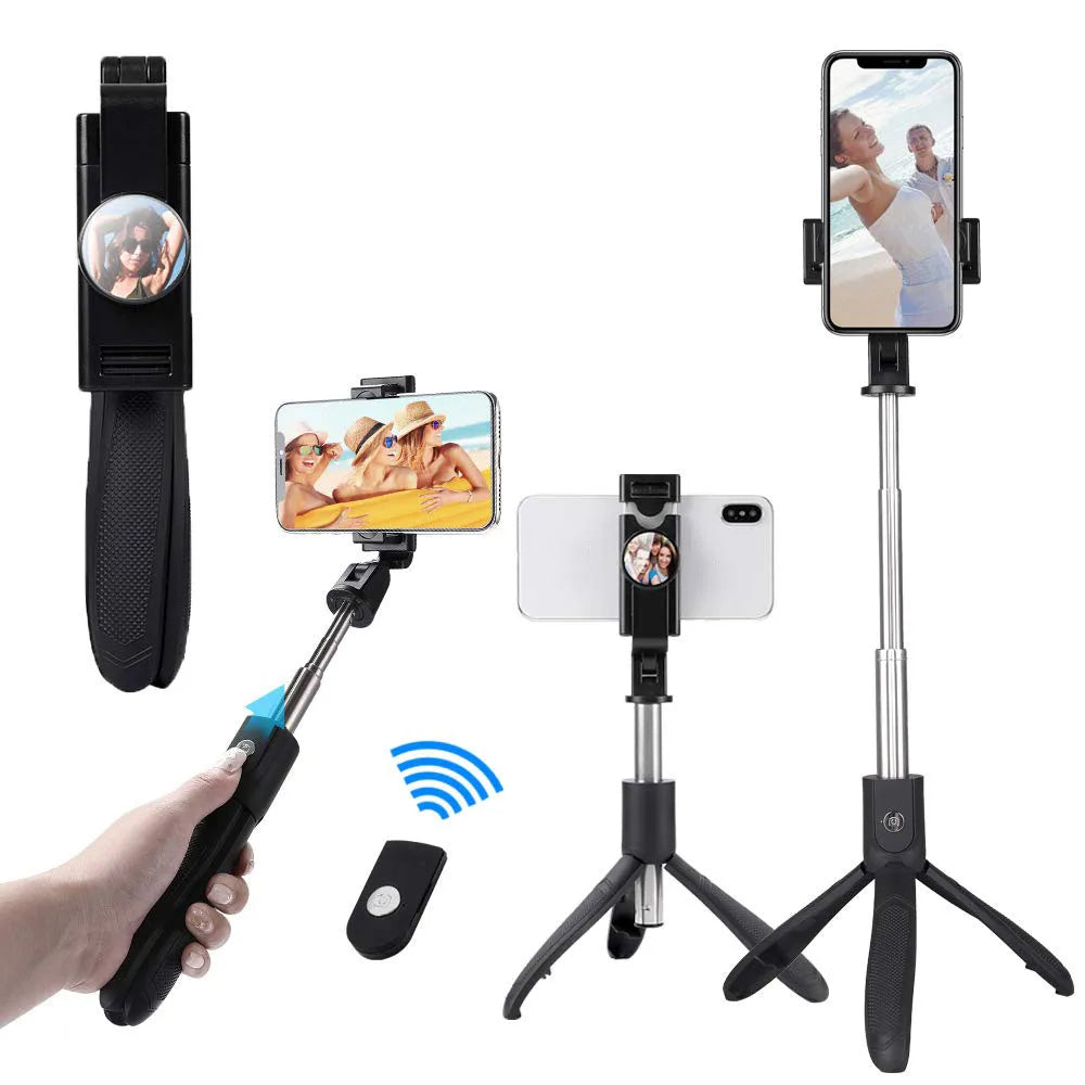 Selfie Stick Bluetooth Techsuit K06, Universale, Nero