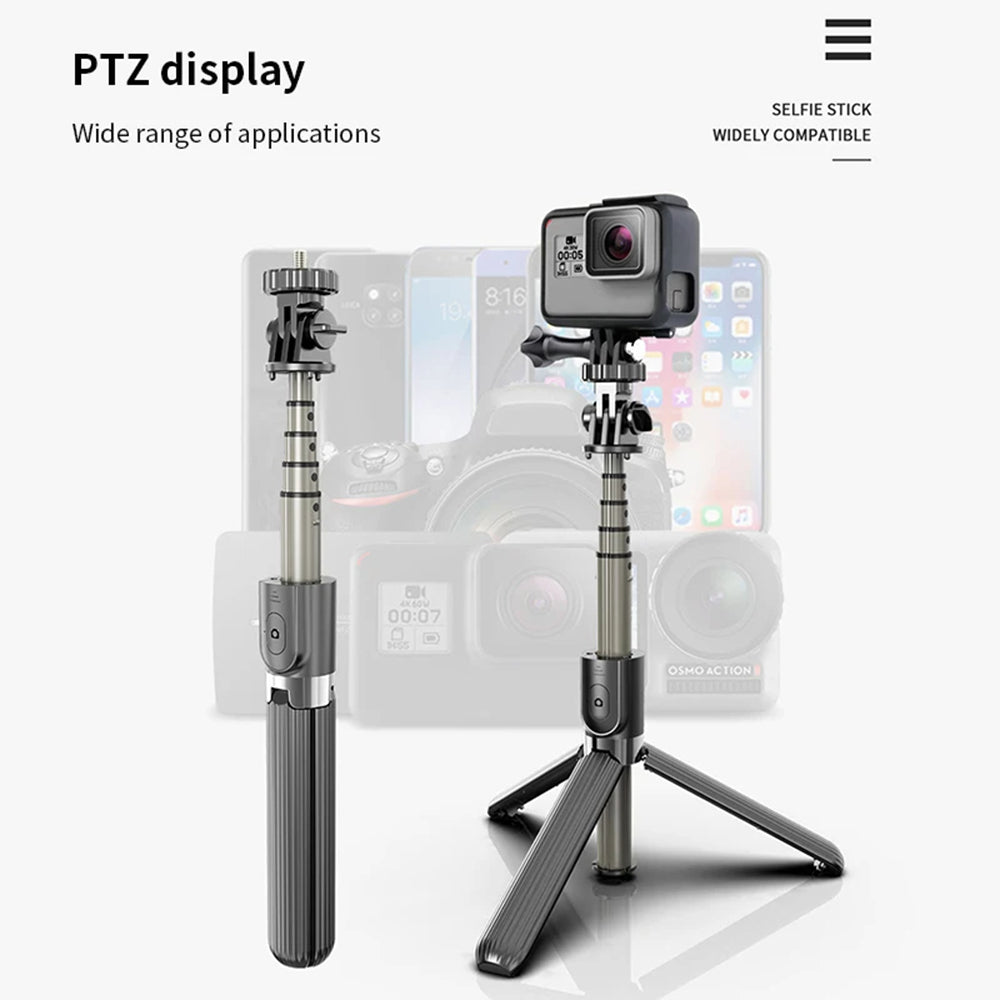 Selfie Stick Bluetooth Techsuit L03, Universale, Nero