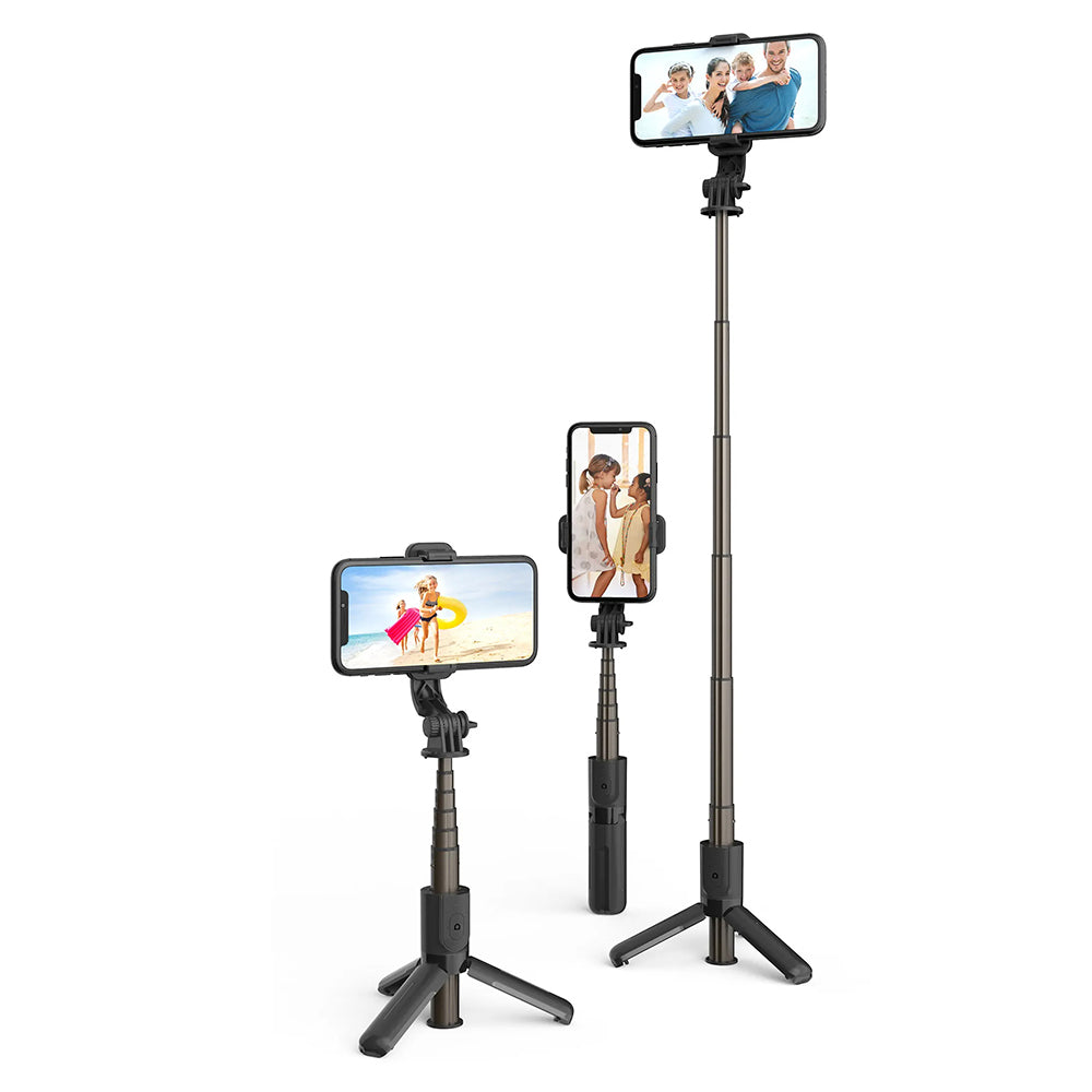 Selfie Stick Bluetooth Techsuit L10, Universale, Nero
