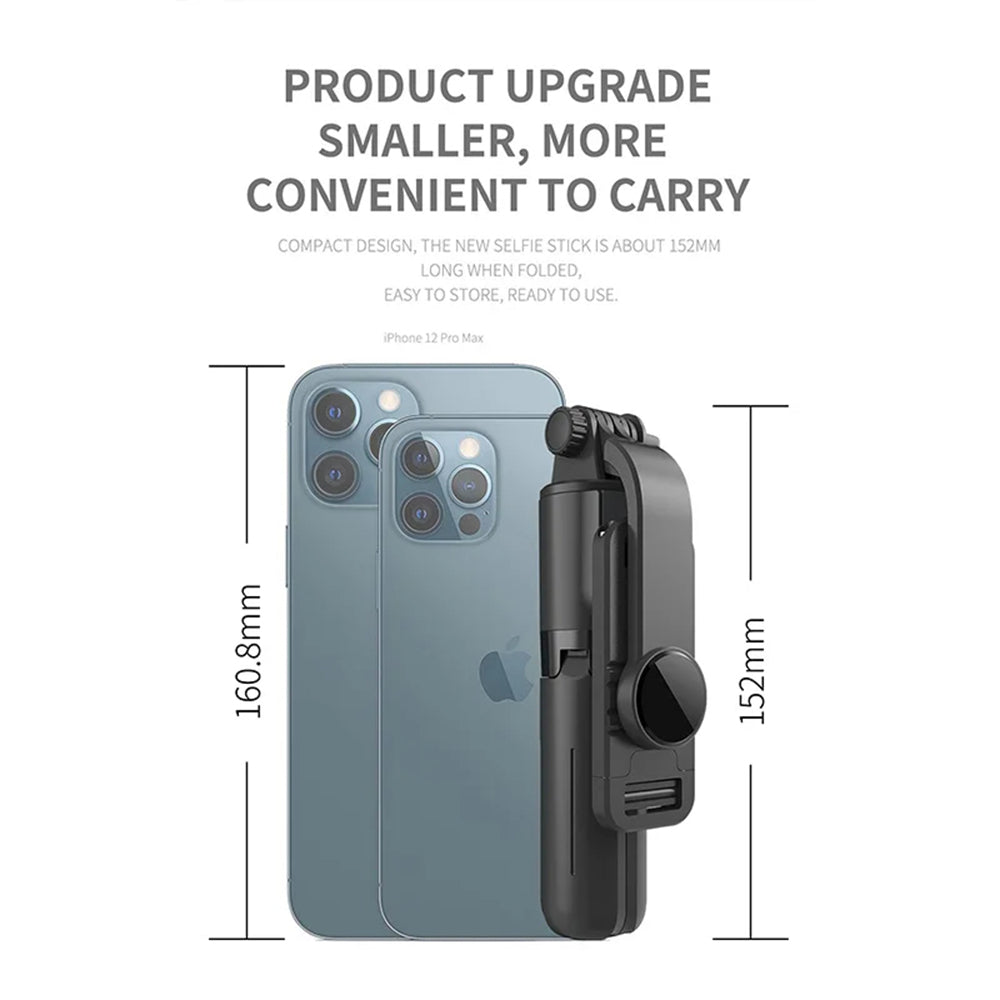 Selfie Stick Bluetooth Techsuit L10, Universale, Nero
